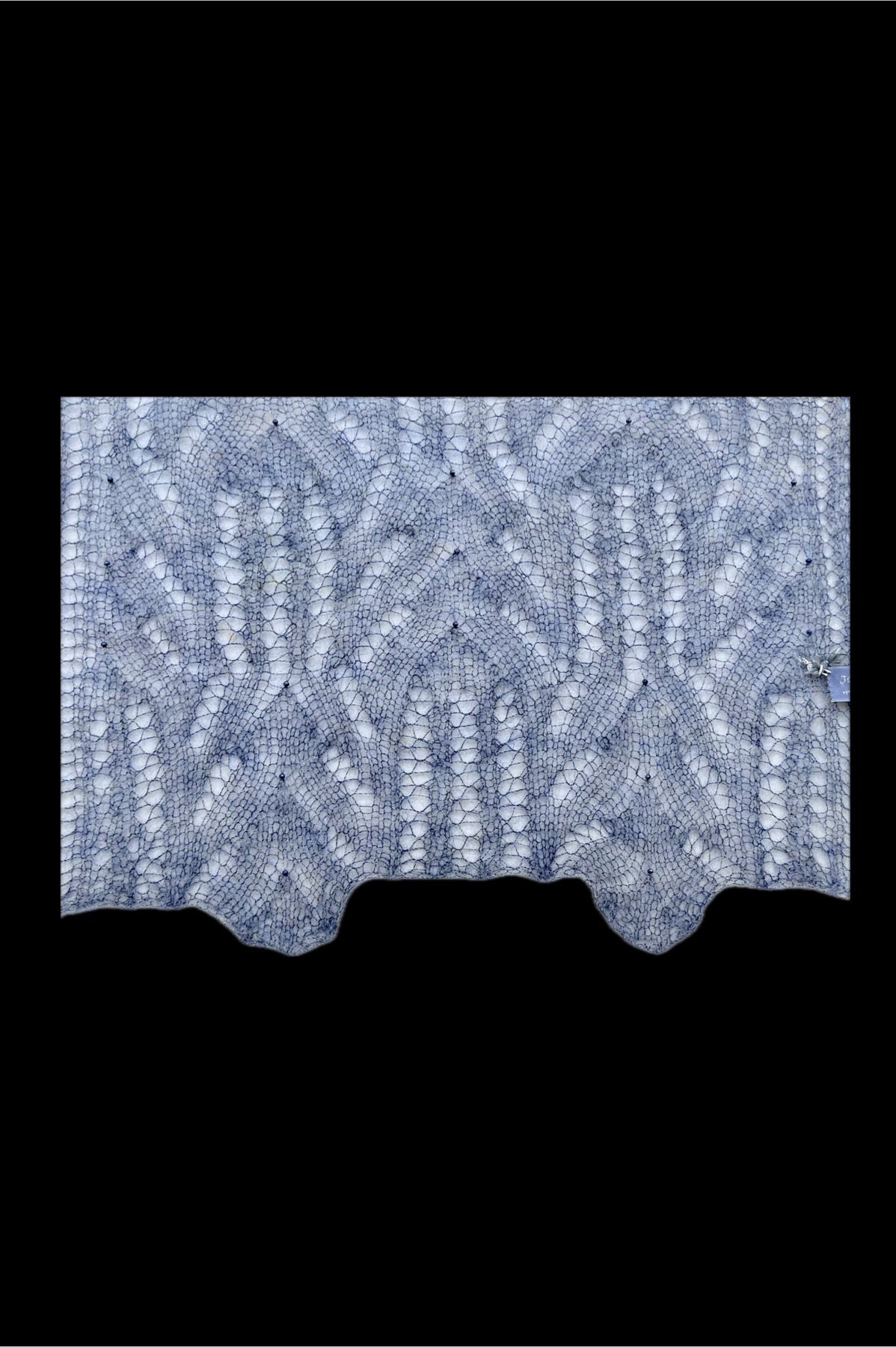 Workshop Blue Pearl lace scarf