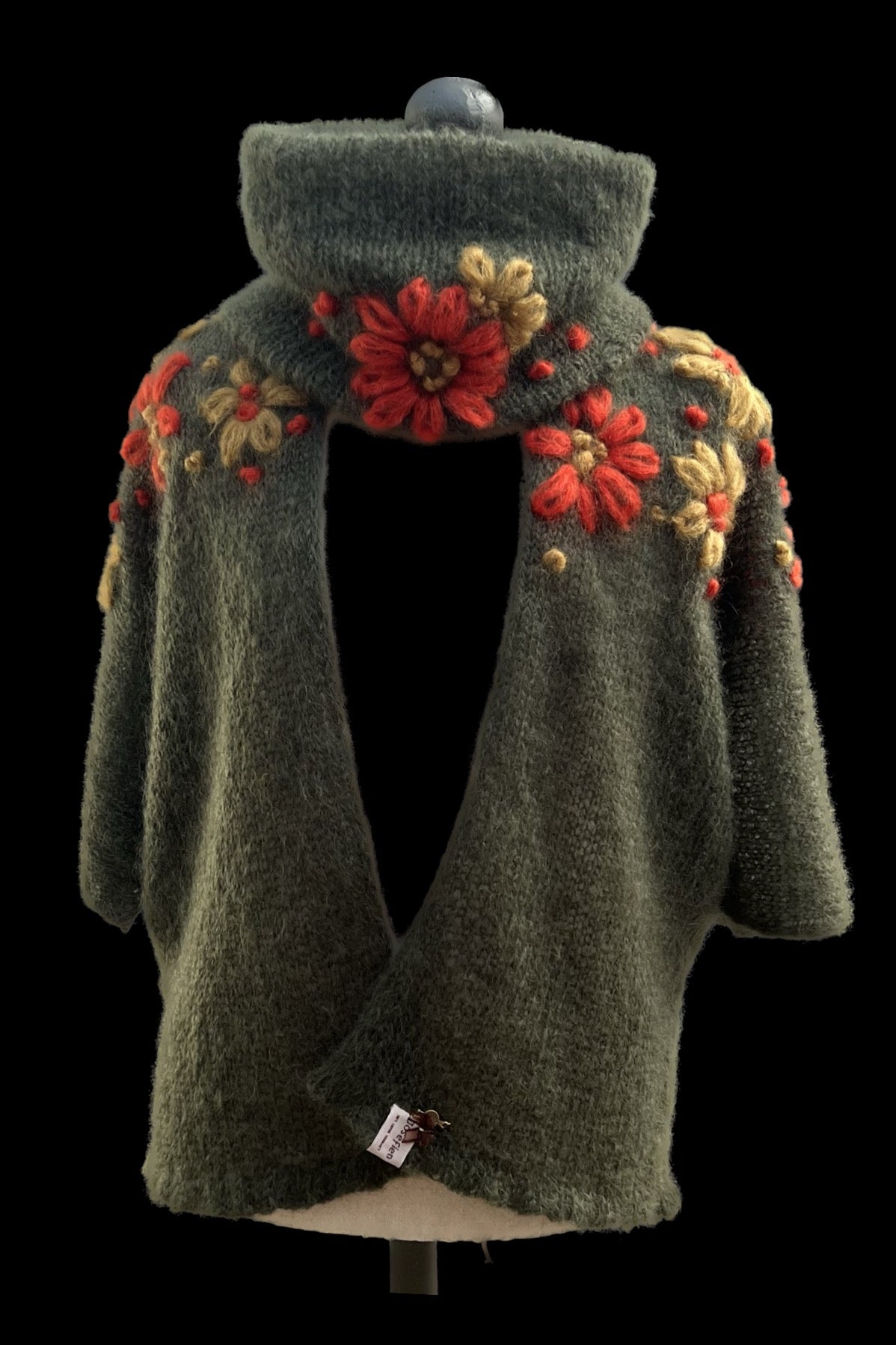Workshop Happy flower cardigan met neckscarf
