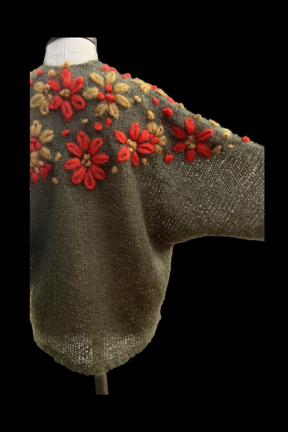 Automn happy flower cardigan