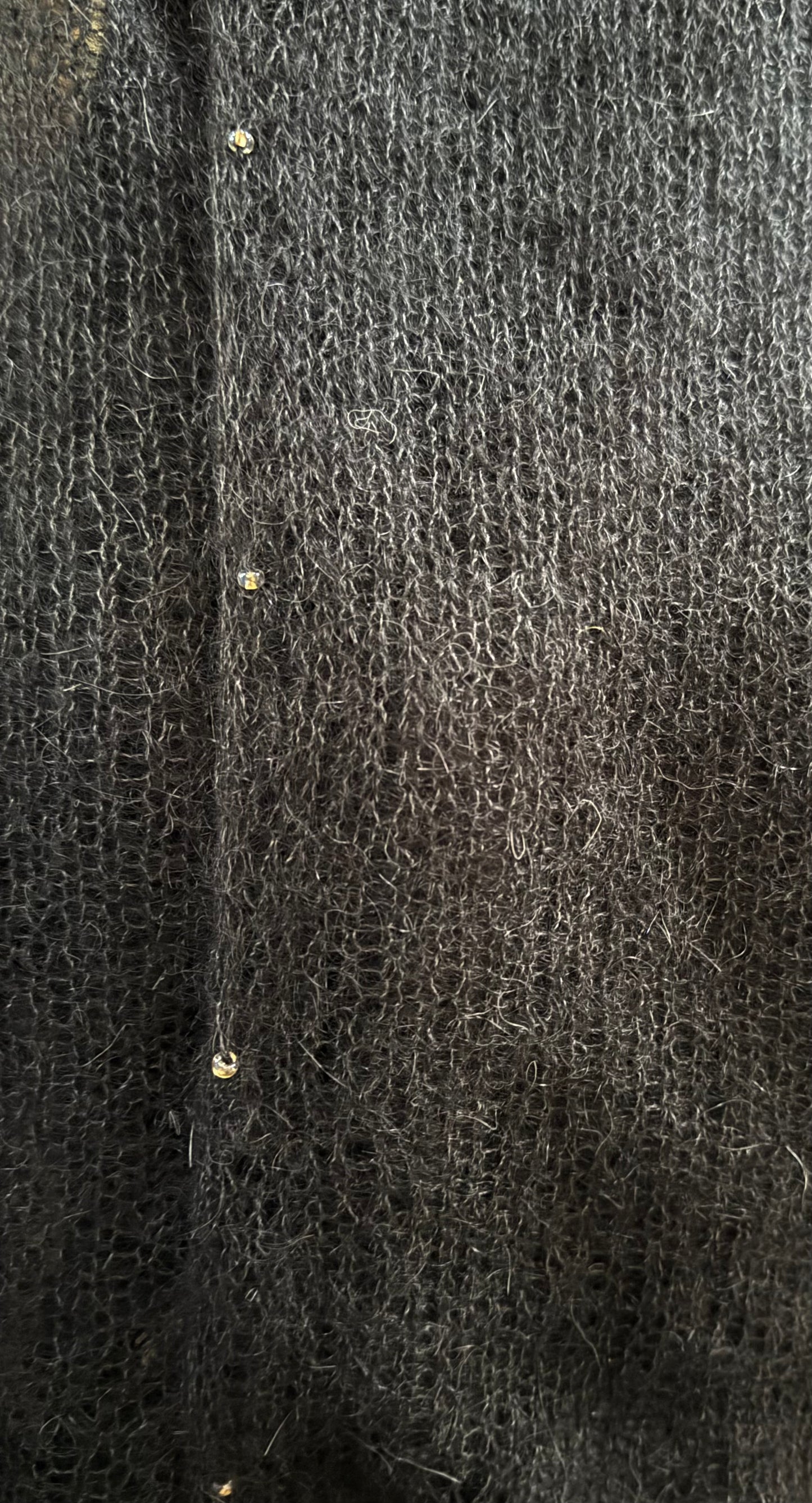 Workshop Wrap scarf with sleeves and pearls
