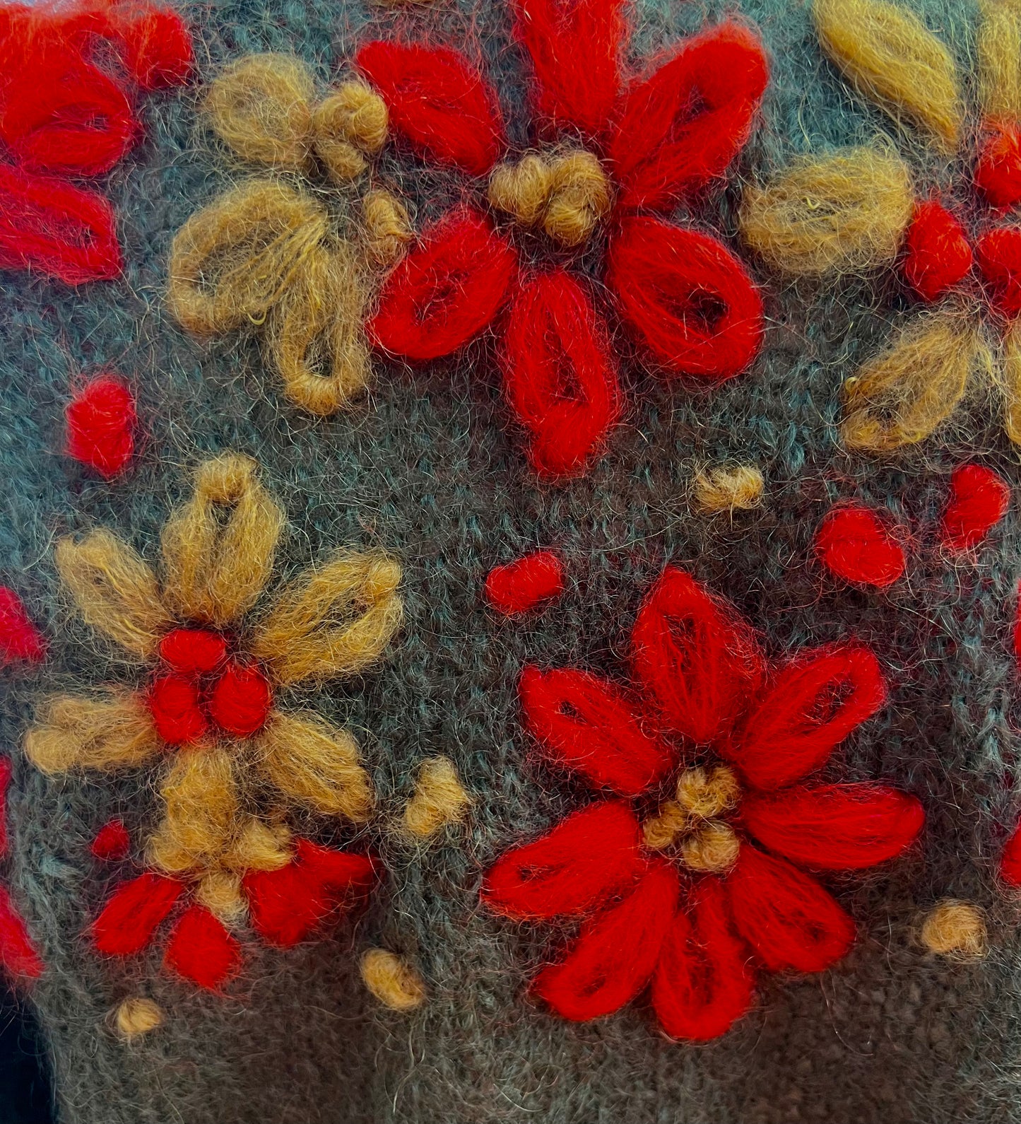 Automn happy flower cardigan