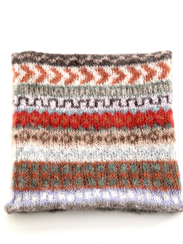 Fair Isle neck scarf