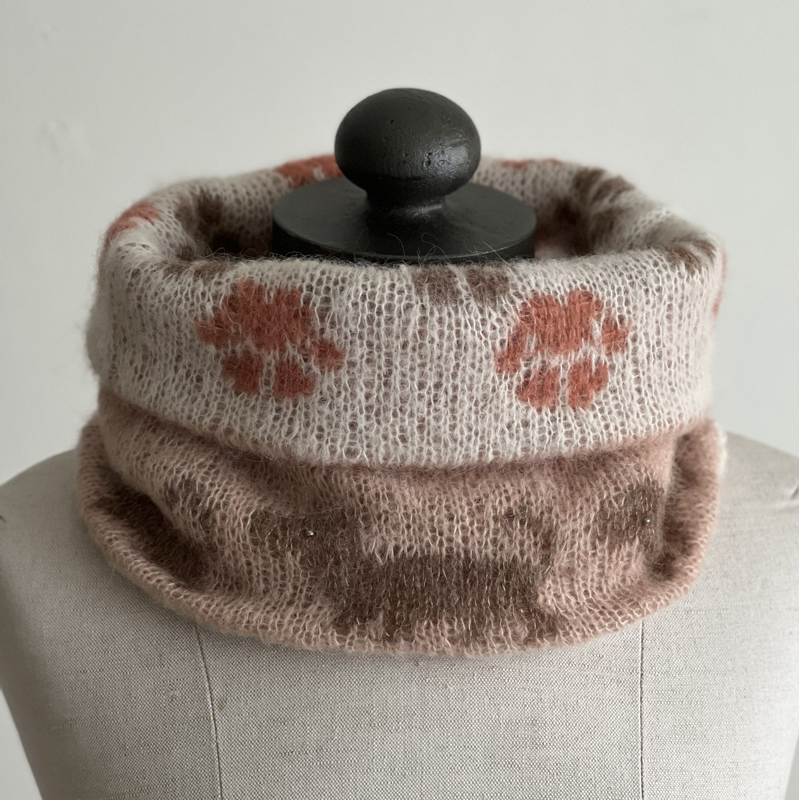 Fair Isle Teckel neck scarf