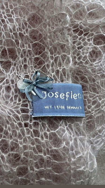 Peacock eye lace scarf